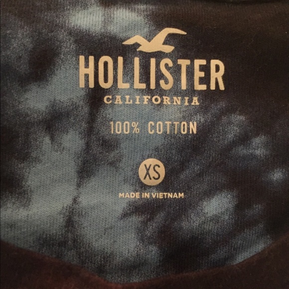 **SOLD**Hollister Curved Hem Guys Tie Dye Top - Picture 4 of 13